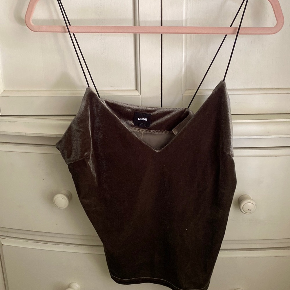 Pretty velvet tank